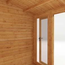 3m x 2.5m Mercia Log Cabin - 19mm - isolated internal view
