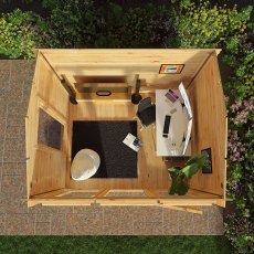 3m x 2.5m Mercia Log Cabin - 19mm - how to utilise the internal space