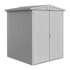 6 x 5 (1.72m x 1.56m) Biohort Europa 2 Metal Shed - Metallic Silver