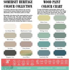 Thorndown Somerset Heritage Collection Wood Paint Colour Chart