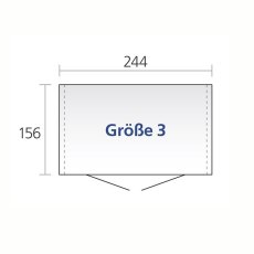 8 x 5 Biohort Europa 3 Metal Shed - Dimensions