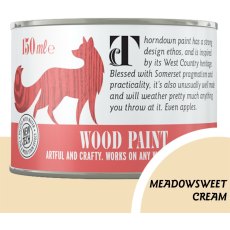 Thorndown Wood Paint 150ml - Meadowsweet Cream - Pot shot