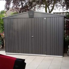 10 x 8 Biohort Europa 5 Metal Shed - In situ