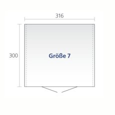 10 x 10 Biohort Europa 7 Metal Shed - Dimensions