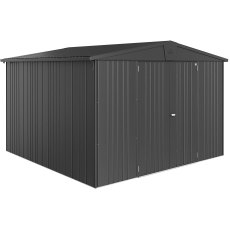 10 x 10 Biohort Europa 7 Metal Shed - Metallic Dark Grey