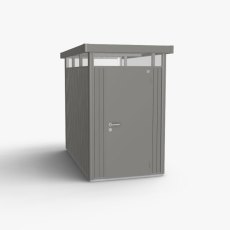 5 x 9 Biohort HighLine HS Metal Shed - Single Door - Metallic Quartz Grey