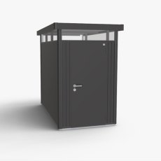 5 x 9 Biohort HighLine HS Metal Shed - Single Door - Metallic Dark Grey