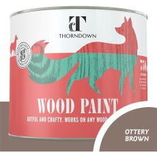 Thorndown Wood Paint 750ml - Ottery Brown - Pot shot