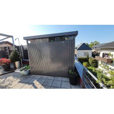 9 x 8 Biohort HighLine H3 Metal Shed - Single Door - Customer image in garden