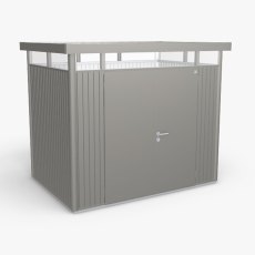 9 x 6 Biohort HighLine H2 Metal Shed - Double door - Metallic Quartz Grey