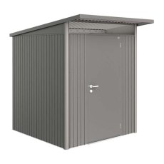 6 x 7 Biohort AvantGarde A1 Metal Shed - Single Door - Metallic Quartz Grey