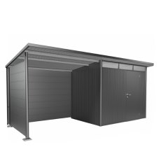 6 x 7 (1.80m x 2.20m) Biohort AvantGarde A1 Metal Shed - Side Canopy