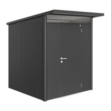 6 x 7 Biohort AvantGarde A1 Metal Shed - Single Door - Metallic Dark Grey