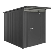 6 x 8 Biohort AvantGarde A2 Metal Shed - Single Door - Metallic Dark Grey