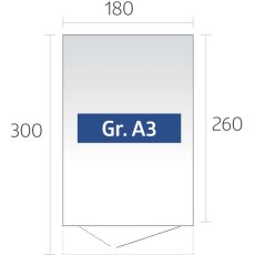 6 x 10 Biohort AvantGarde A3 Metal Shed - Single Door - Dimensions