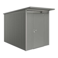 6 x 10 Biohort AvantGarde A3 Metal Shed - Single Door - Metallic Quartz Grey