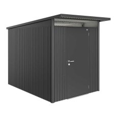 6 x 10 Biohort AvantGarde A3 Metal Shed - Single Door - Metallic Dark Grey