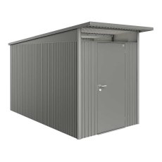 6 x 12 Biohort AvantGarde A4 Metal Shed - Single Door - Metallic Quartz Grey