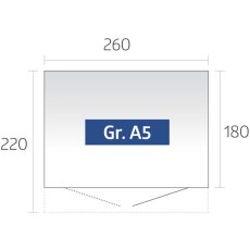 8 x 7 Biohort AvantGarde A5 Metal Shed - Single Door - Dimensions