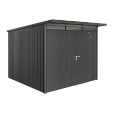 8 x 10 Biohort AvantGarde A7 Metal Shed - Single Door - Metallic Dark Grey