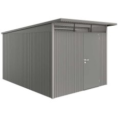 8 x 12 Biohort AvantGarde A8 Metal Shed - Single Door - Metallic Quartz Grey