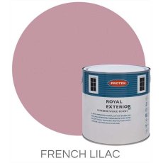 Protek Royal Exterior Paint 1 Litre - French Lilac Colour Swatch with Pot