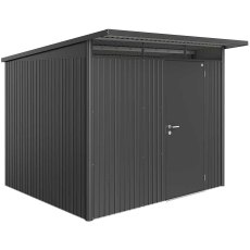 8 x 8 Biohort AvantGarde A6 Metal Shed - Single Door - Metallic Dark Grey