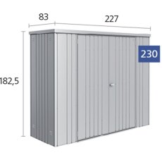 Biohort Equipment Locker 230 - Dimensions
