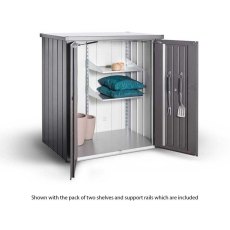 Biohort Patio Romeo Locker - Large - Isolated with doors open