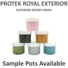 Protek Royal Exterior Wood Sample Pots of Paint