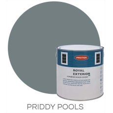 Protek Royal Exterior Paint 1 Litre - Priddy Pools Colour Swatch with Pot