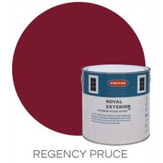 Protek Royal Exterior Paint 1 Litre - Regency Puce Colour Swatch with Pot