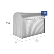 6 x 3 Biohort StoreMax 190 - Dimensions