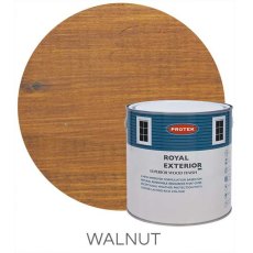 Protek Royal Exterior Paint 1 Litre - Walnut Colour Swatch with Pot