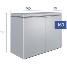 5 x 2 Biohort HighBoard 160 - Dimensions