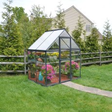 6 x 4 Palram Hybrid Greenhouse in Grey