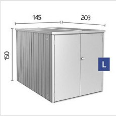 5 x 7 Biohort MiniGarage - Dimensions