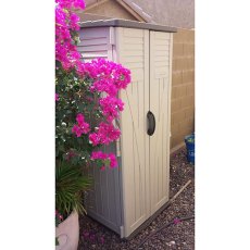 3 x 2 Suncast 1250 Mannington Plastic Shed- Sand- side view