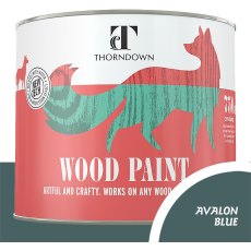 Thorndown Wood Paint 750ml - Avalon Blue - Pot shot