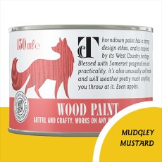 Thorndown Wood Paint 150ml - Mudgley Mustard - Pot shot