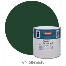 Protek Royal Exterior Paint 2.5 Litres - Ivy Green Colour Swatch with Pot