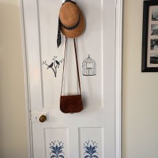 Thorndown Wood Paint - Swan White - Painted on a wooden door