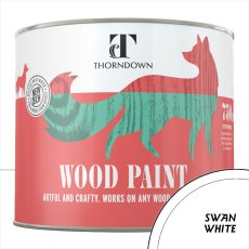 Thorndown Wood Paint 750ml - Swan White - Pot shot