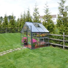 6 x 6 Palram Hybrid Greenhouse in Grey