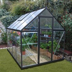 6 x 8 Palram Hybrid Greenhouse in Grey