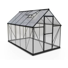 6 x 10 Palram Hybrid Greenhouse in Grey - isolated view