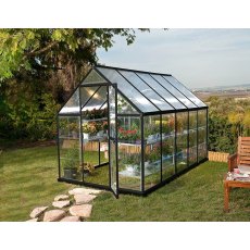 Palram Hybrid Greenhouse in Grey - in situ