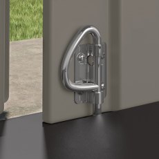 8x7 Suncast Tremont Plastic Shed - door