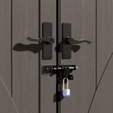 8x7 Suncast Tremont Plastic Shed - padlock