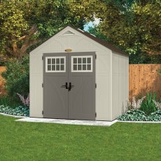 8x7 Suncast Tremont Plastic Shed - insitu